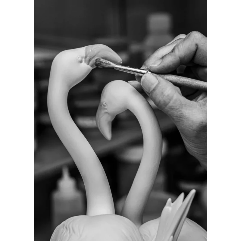 Lladró - Flamingos Sculpture - Pink