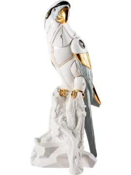 Lladró - Cyborg Macaw Sculpture - Porcelain