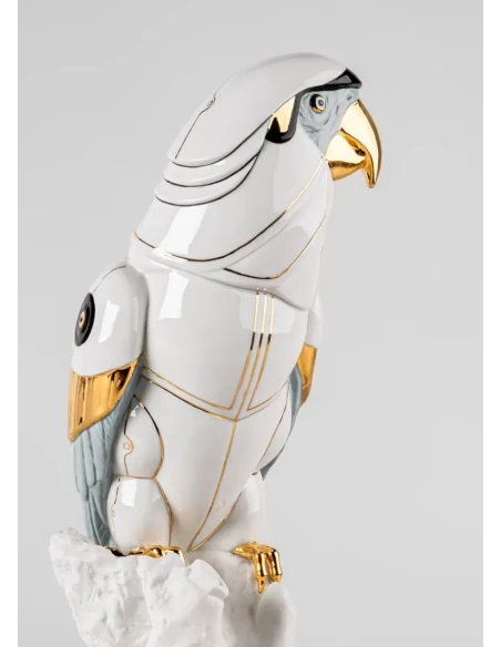 Lladró - Cyborg Macaw Sculpture - Porcelain