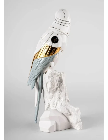 Lladró - Cyborg Macaw Sculpture - Porcelain