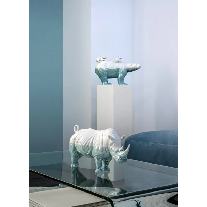 Lladró - Rhino Sculpture - Underwater