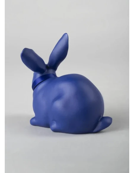 Lladró - Rabbit Sculpture - Blue / Gold