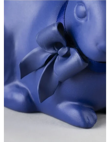Lladró - Scultura Coniglio - Blu / Oro