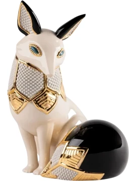 Lladró - Jewel Fox Sculpture - Porcelain
