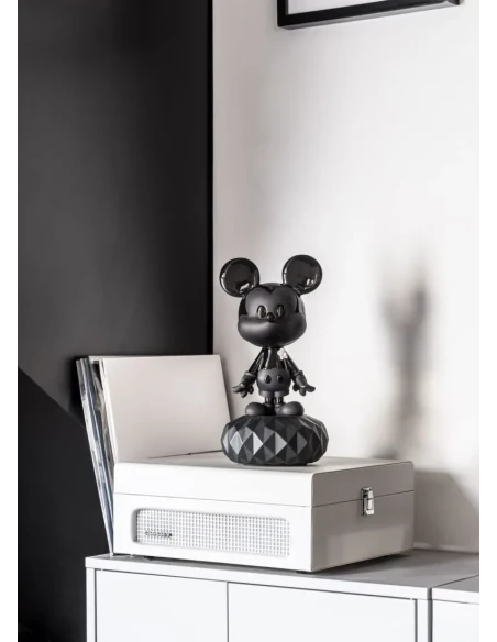 Lladró - Scultura Mickey Total Black - Nero