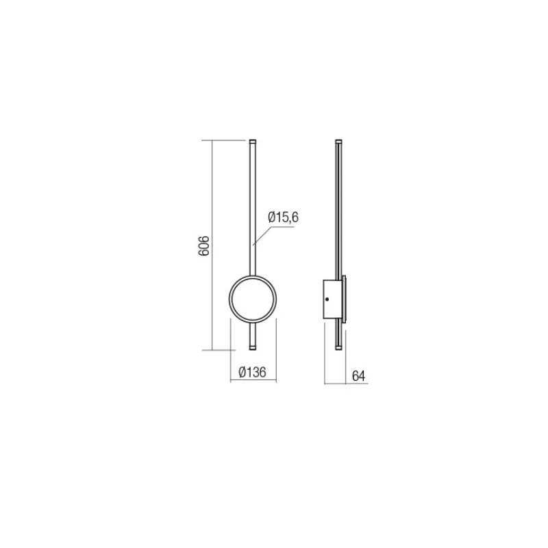 Redo Group - Diaz Round Wall Lamp - Matt Gold