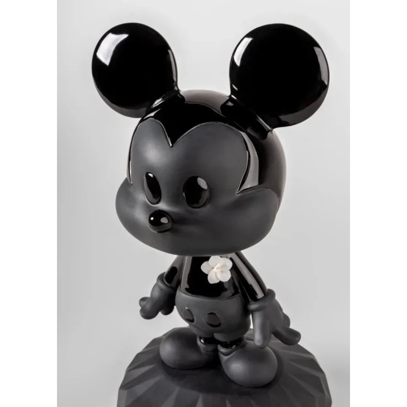 Lladró - Scultura Mickey Total Black - Nero