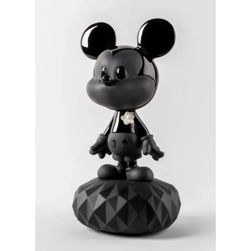 Lladró - Scultura Mickey Total Black - Nero