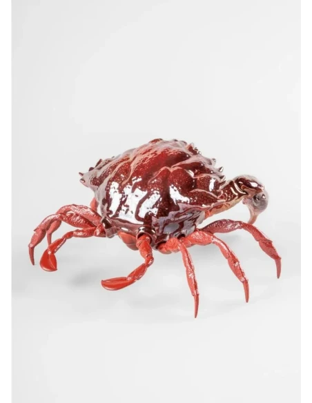 Lladró - Red Crab Sculpture - Porcelain
