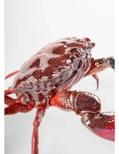 Lladró - Red Crab Sculpture - Porcelain