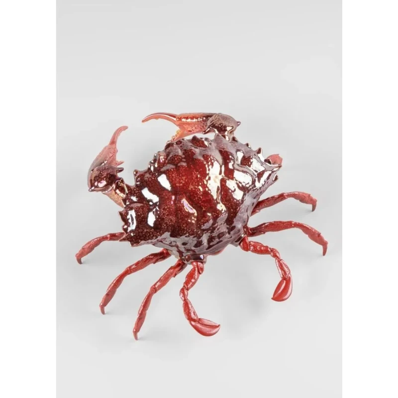Lladró - Red Crab Sculpture - Porcelain