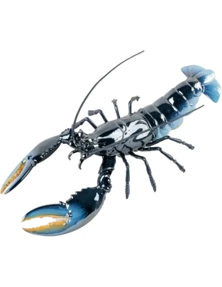 Lladró - Scultura Aragosta Blu - Porcellana