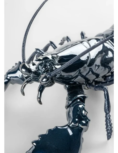 Lladró - Scultura Aragosta Blu - Porcellana