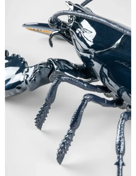 Lladró - Scultura Aragosta Blu - Porcellana