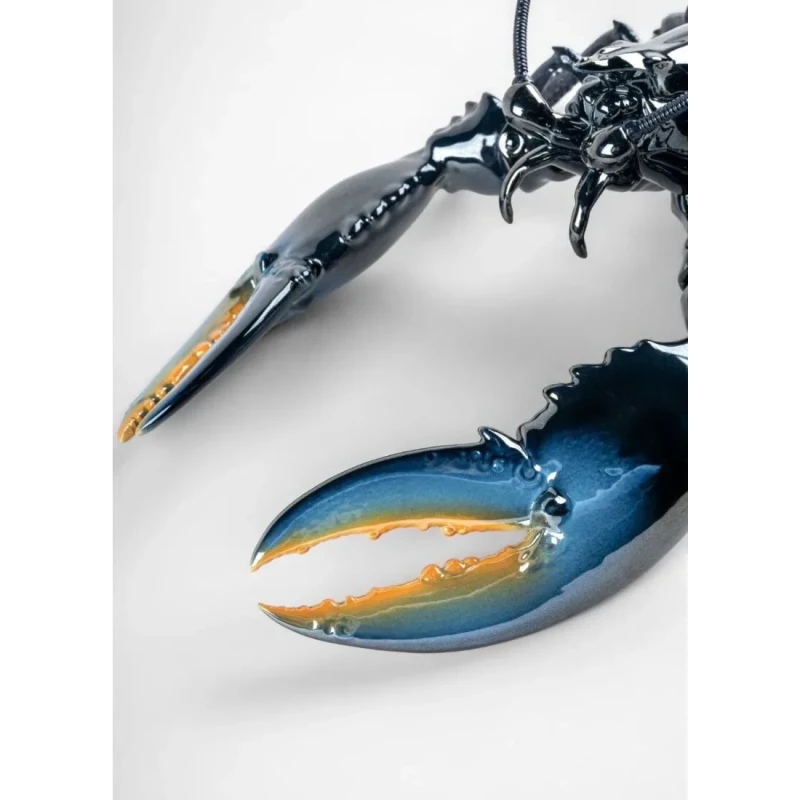 Lladró - Scultura Aragosta Blu - Porcellana