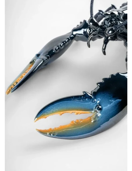 Lladró - Scultura Aragosta Blu - Porcellana