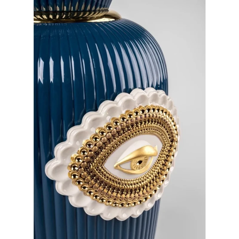 Lladró - Lover's Eyes Vase - Blu
