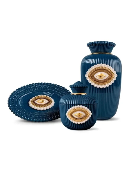 Lladró - Lover's Eyes Vase - Blu