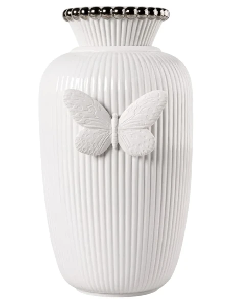 Lladró - Lady Luck Vase by Olga Hanono - White