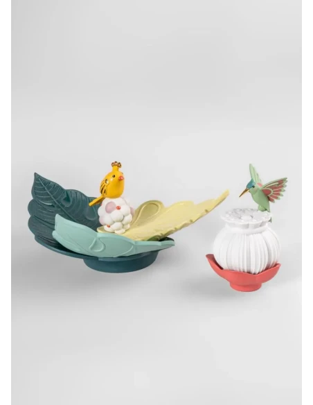 Lladró - Utopical Centerpiece - Green