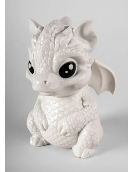 Lladró - Scultura Baby Dragon - Bianco