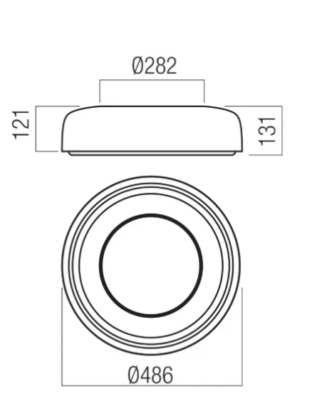 Redo Group - Dip Lampada da Soffitto - Beige Lucido
