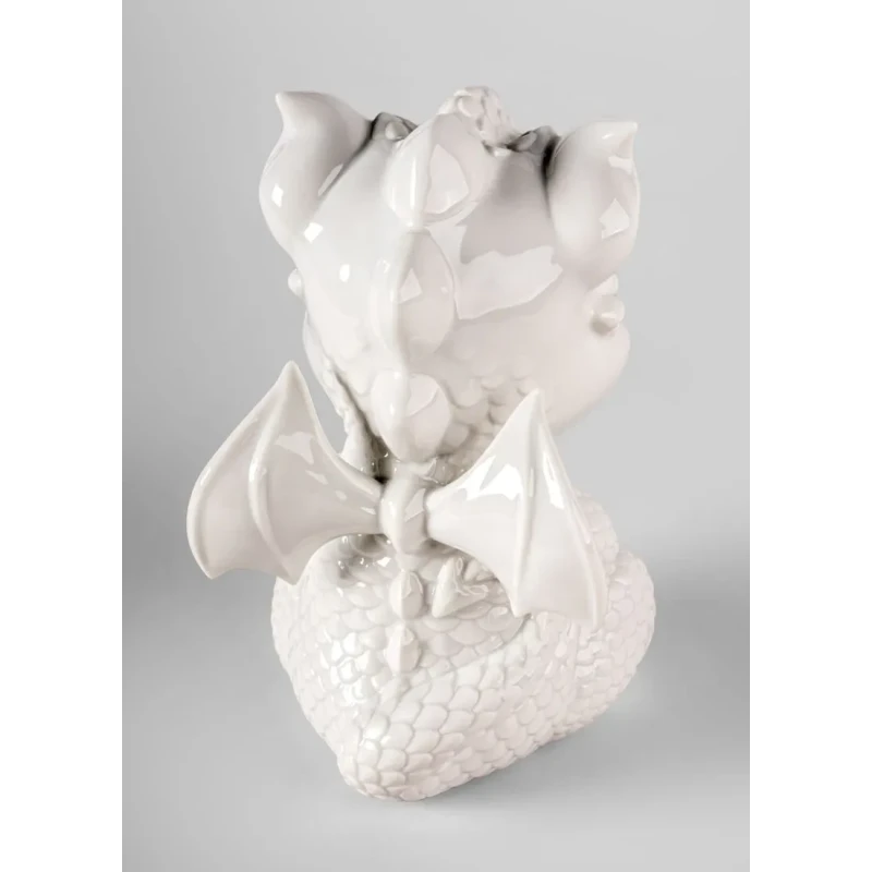 Lladró - Baby Dragon Sculpture - White