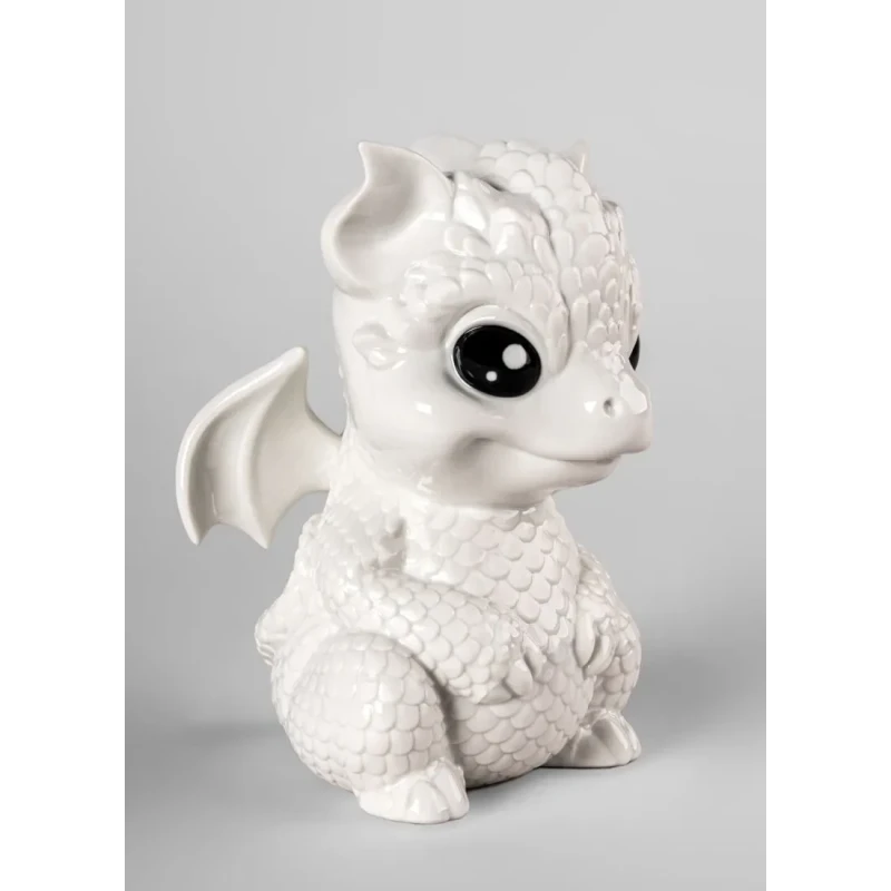 Lladró - Scultura Baby Dragon - Bianco