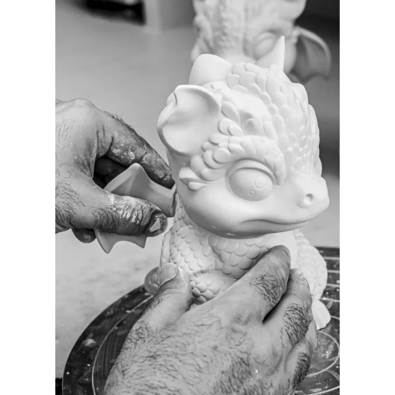 Lladró - Baby Dragon Sculpture - White