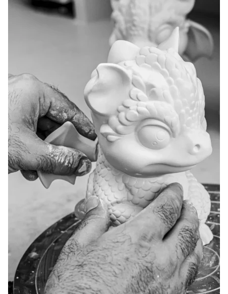 Lladró - Scultura Baby Dragon - Bianco