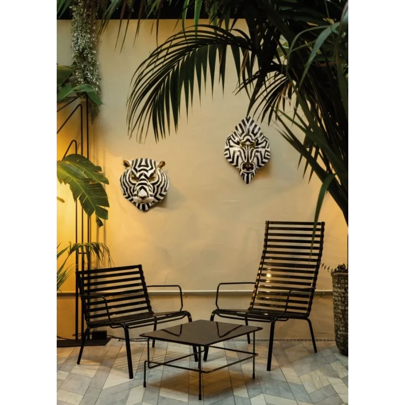 Lladró - Scultura Maschera Mandrillo - Nero Oro