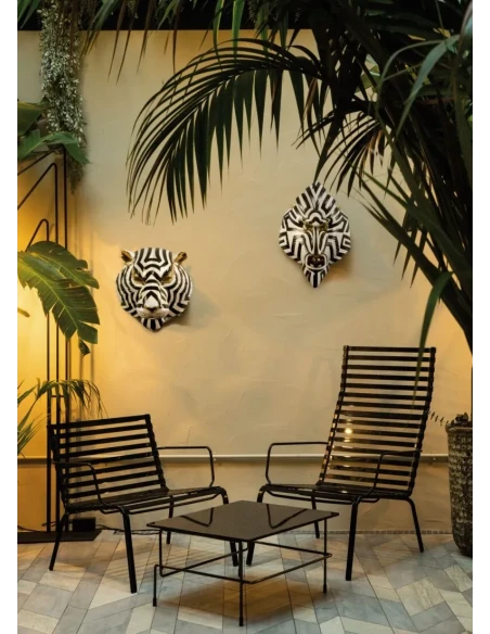 Lladró - Scultura Maschera Mandrillo - Nero Oro