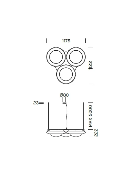 Olev - Baryon Lampada a Sospensione - Brunito
