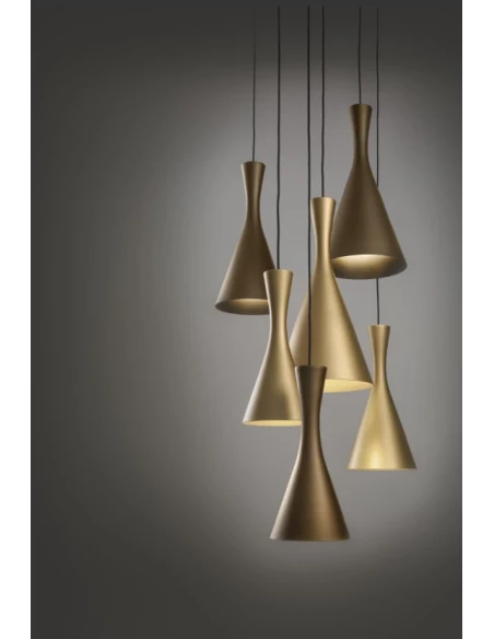 Olev - Longuette Lampada a Sospensione - Nero Ultra Opaco