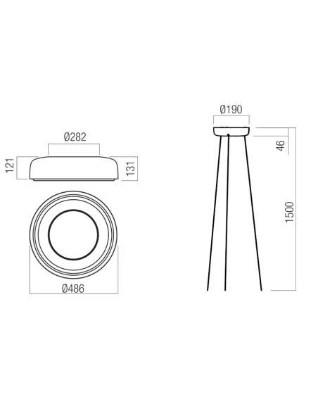 Redo Group - Dip Pendant  Lamp - Glossy White