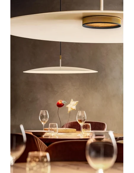 Olev - Overfly Plus Pendant Lamp - Ultra Matte White / Gold