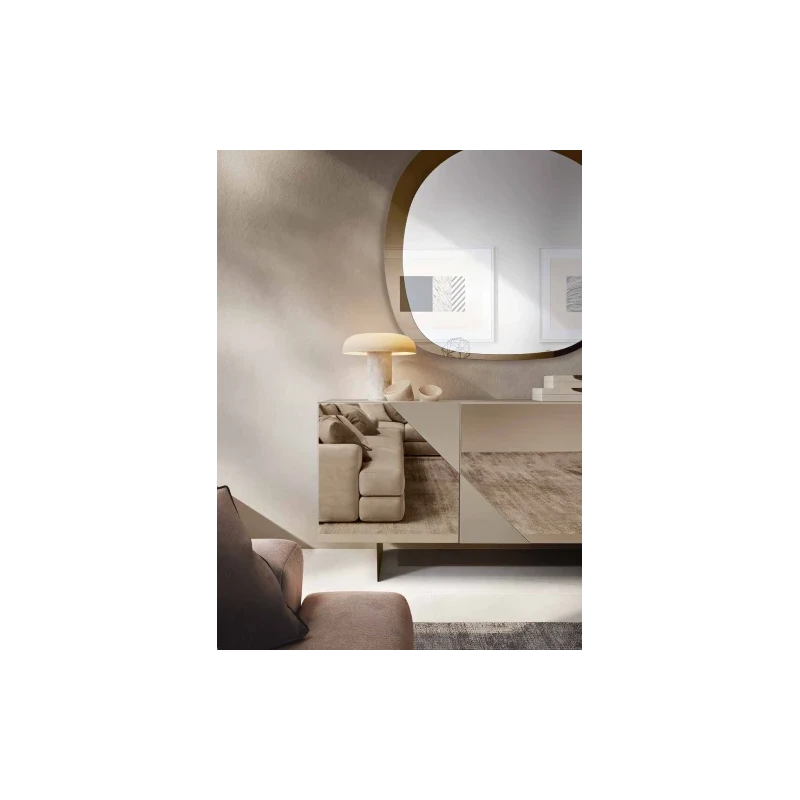 Capodarte - Arte Sideboard with Inserts - Dove Gray