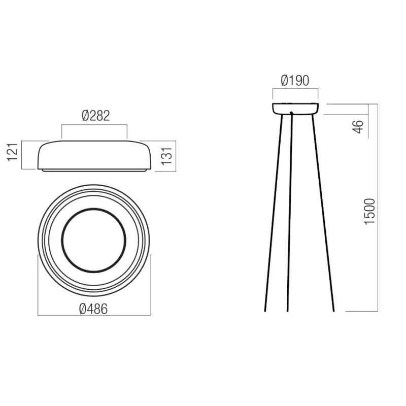 Redo Group - Dip Lampada a Sospensione - Beige Lucido