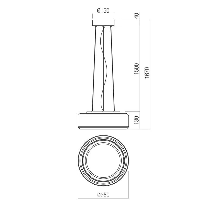 Redo Group - Solera Pendant Lamp - Smoke / White