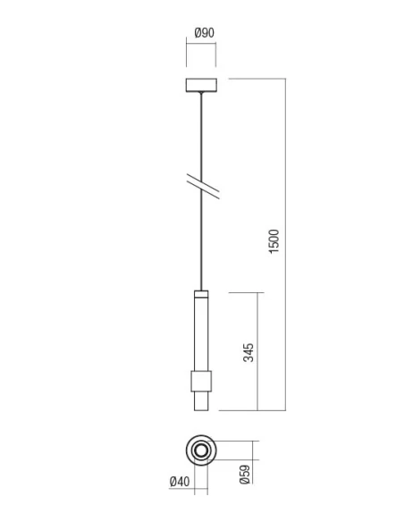 Redo Group - Tycon Lampada a Sospensione - Bianco Opaco