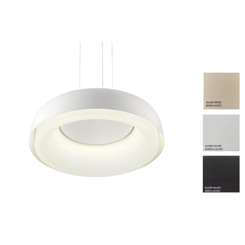 Redo Group - Dip Pendant  Lamp - Glossy White