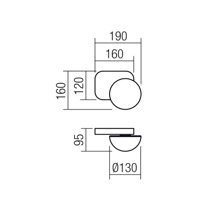 Redo Group - Lumien Single Wall Lamp - Matte White