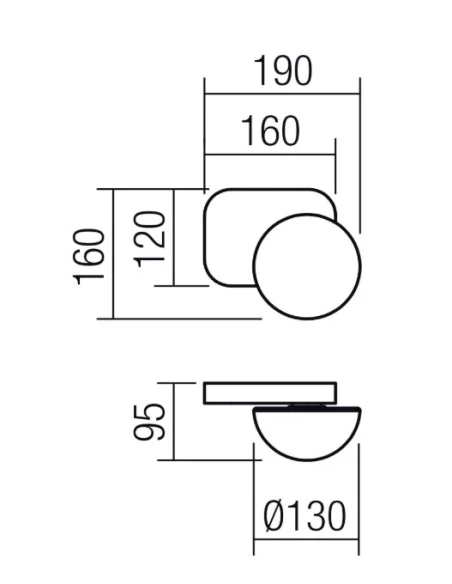 Redo Group - Lumien Single Wall Lamp - Matte White