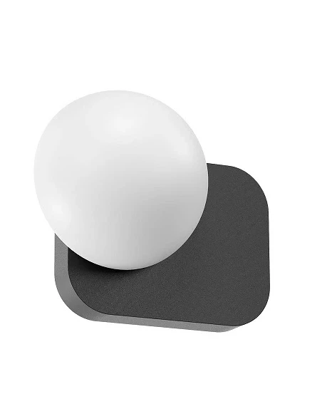 Redo Group - Lumien Lampada da Parete / Soffitto Singola - Nero Opaco