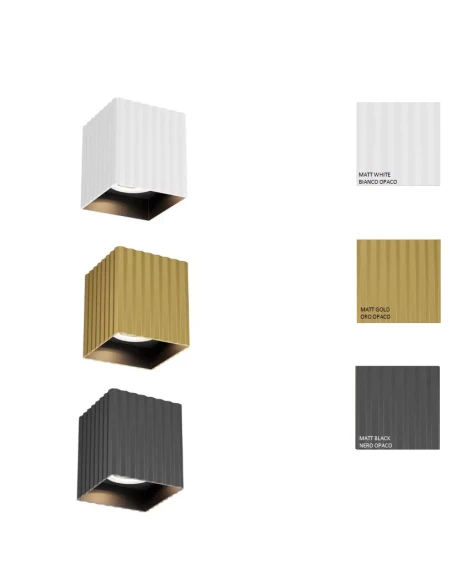 Redo Group - Delphi Lampada da Soffitto Quadrata