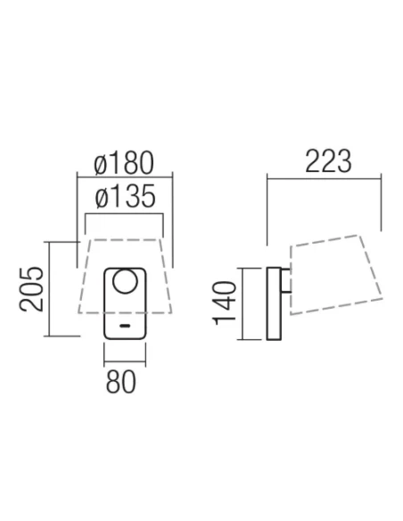 Redo Group - Nemia Wall Lamp - Antique Bronze