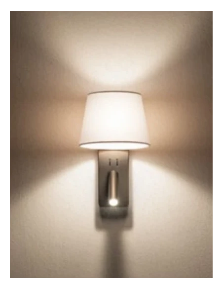 Redo Group - Nemia LED Wall Lamp with USB Socket - Antique Bronze