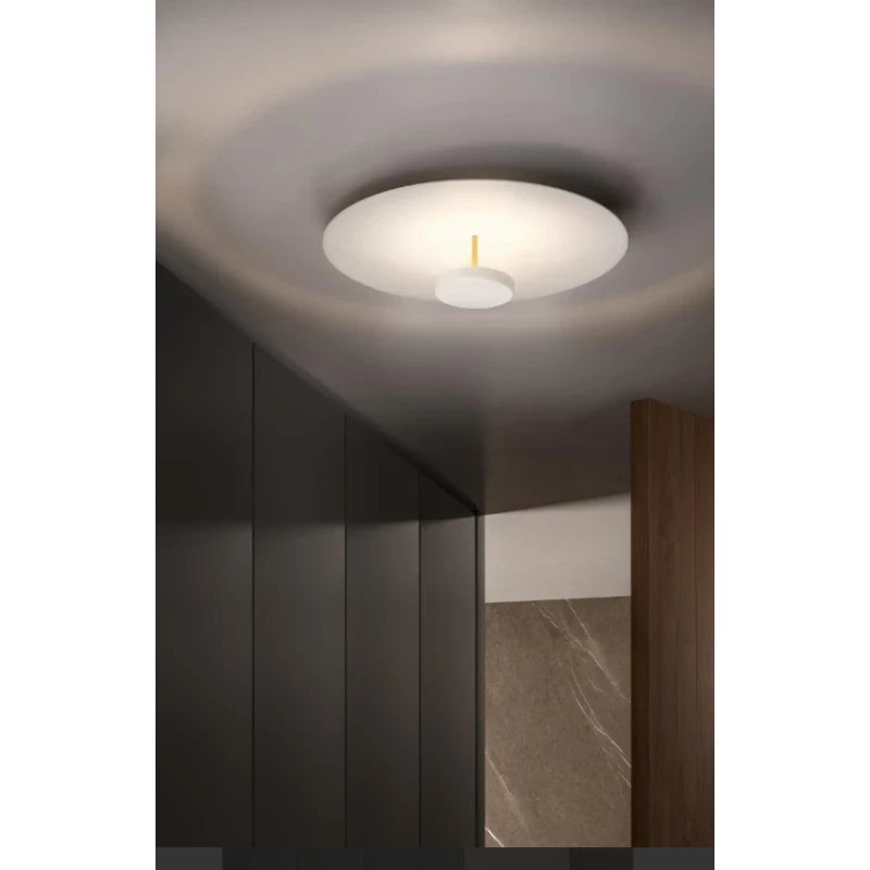 Olev - Overfly Plus PL Lampada da Soffitto - Bianco  Super Opaco / Oro