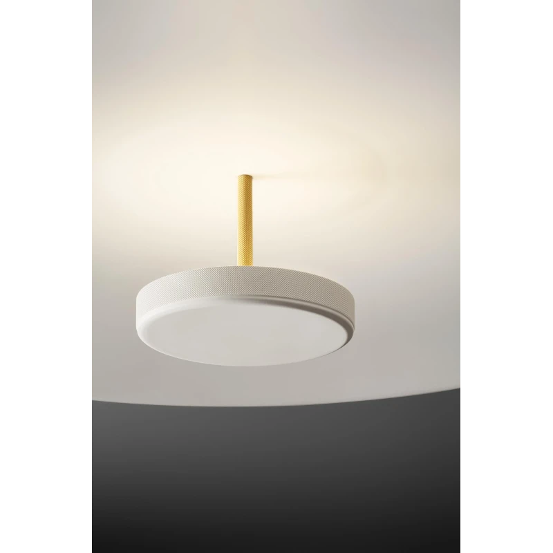 Olev - Overfly Plus PL Ceiling Lamp - Super Matt White / Gold