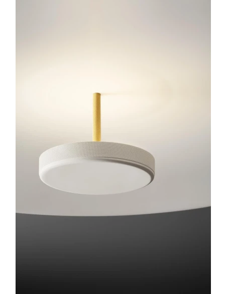Olev - Overfly Plus PL Lampada da Soffitto - Bianco  Super Opaco / Oro